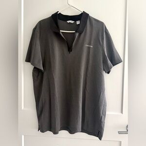 Calvin Klein Men's Charcoal Polo Shirt